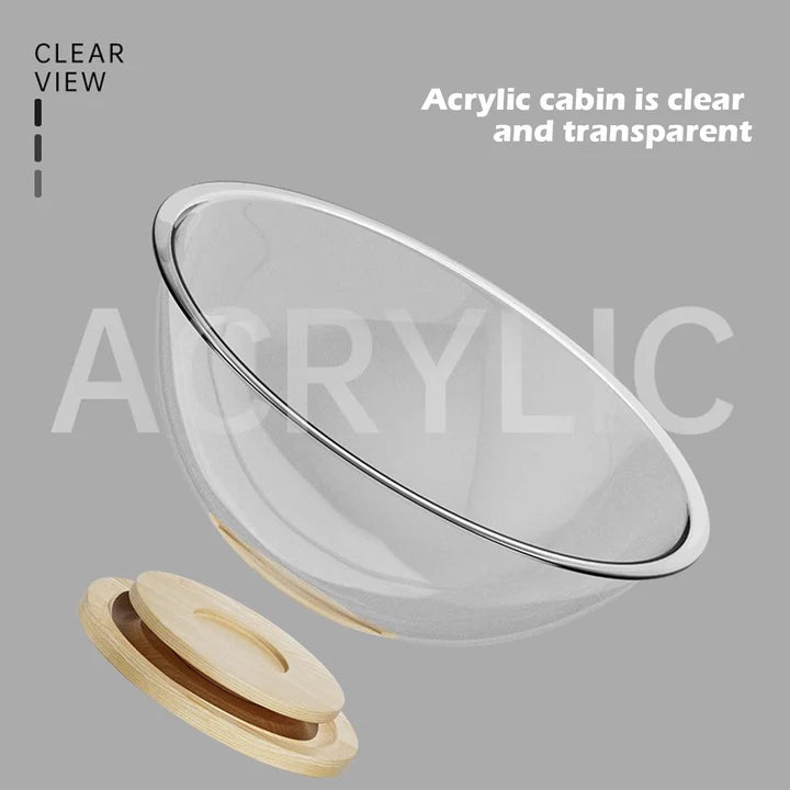 Space Capsule Cat Bed Transparnt Cat House