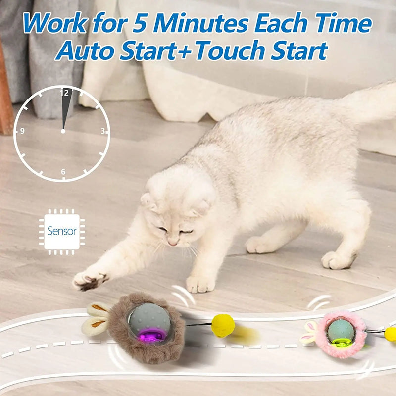 Cat Toy with Rabbit Ears and Bird Sound