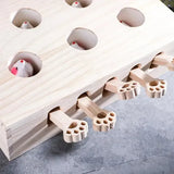 Wooden Cat-Hole Mouse