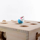 Wooden Cat-Hole Mouse