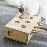 Wooden Cat-Hole Mouse