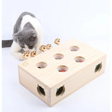 Wooden Cat-Hole Mouse