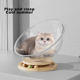Space Capsule Cat Bed Transparnt Cat House